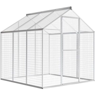 vidaXL Outdoor Voliere Aluminium 183x178x194cm Vogelhaus Habitat Hutch Cage - Vogelhaus Habitat Hutch Cage vidaXL Outdoor Voliere Aluminium 183x178x194cm Vogelhaus Habitat Hutch Cage - Vogelhaus Habitat Hutch Cage