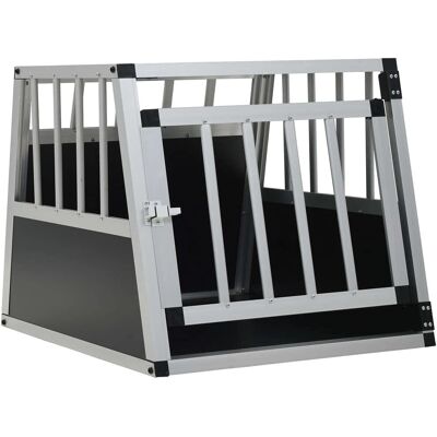 vidaXL Hundekasse med enkelt dør 54x69x50cm Transportkasse til kæledyr vidaXL Hundekasse med enkelt dør 54x69x50cm Transportkasse til kæledyr
