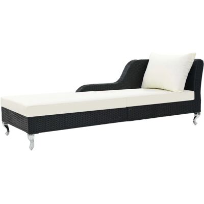 VidaXL Krzesło ogrodowe - Wodoodporne Polyrattan - Kremowe VidaXL Krzesło ogrodowe - Wodoodporne Polyrattan - Kremowe