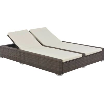 vidaXL Outdoor Bett - Verstellbar, Wasserfest, 2 Kissen vidaXL Outdoor Bett - Verstellbar, Wasserfest, 2 Kissen