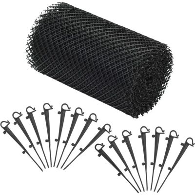 vidaXL Gutter Mesh - 4 Stück - HDPE 1,08 m2 - Schwarz vidaXL Gutter Mesh - 4 Stück - HDPE 1,08 m2 - Schwarz