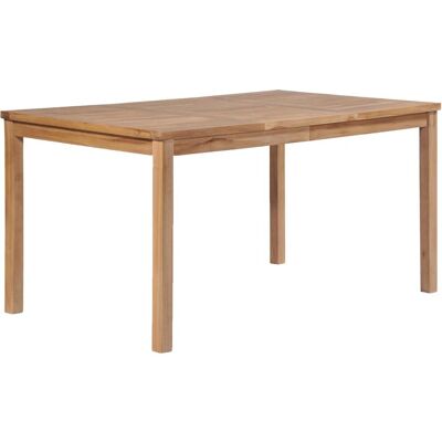 vidaXL Drewniany stół ogrodowy - 150x90x77cm - Naturalny vidaXL Drewniany stół ogrodowy - 150x90x77cm - Naturalny