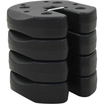 vidaXL 4x Pavillon Gewichtplatten Schwarz 220x50mm Beton Partyzelt Zubehör vidaXL 4x Pavillon Gewichtplatten Schwarz 220x50mm Beton Partyzelt Zubehör