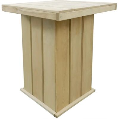 VidaXL Mesa Exterior - Madera de Pino, 75x75x110cm - Resistente y Duradera VidaXL Mesa Exterior - Madera de Pino, 75x75x110cm - Resistente y Duradera