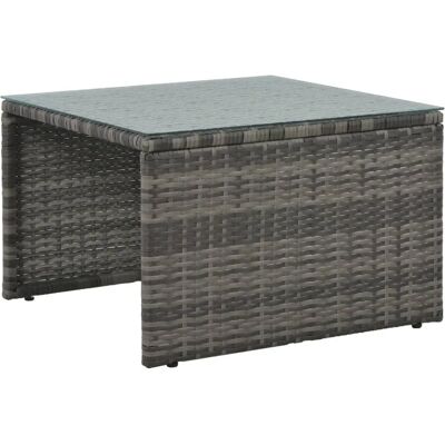 vidaXL Gartenlounge-Set - Grau - 3 Stück, Kissen, Stahlrahmen vidaXL Gartenlounge-Set - Grau - 3 Stück, Kissen, Stahlrahmen