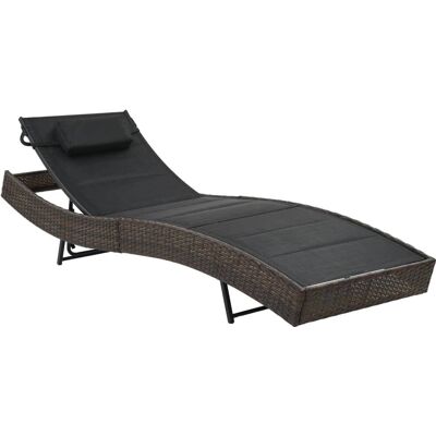VidaXL Outdoor Lounge Chair - Wasserfestes PE Rattan - Verstellbarer Rücken VidaXL Outdoor Lounge Chair - Wasserfestes PE Rattan - Verstellbarer Rücken