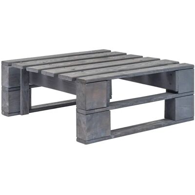 VidaXL Ottomanen - Rustik Paletten-Design - 60x60x25 cm - Grau VidaXL Ottomanen - Rustik Paletten-Design - 60x60x25 cm - Grau
