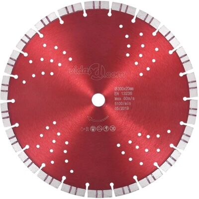vidaXL Diamantschleifscheibe - Turbo, Löcher, 300mm - Trennscheibe vidaXL Diamantschleifscheibe - Turbo, Löcher, 300mm - Trennscheibe