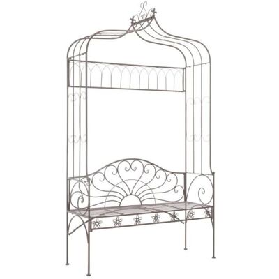 vidaXL Gartenbank 122 cm Eisen Antikbraun - Gartenbank vidaXL Gartenbank 122 cm Eisen Antikbraun - Gartenbank