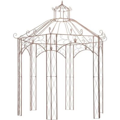 vidaXL Gartenpavillon Antik Braun 3 m Eisengartenpavillon vidaXL Gartenpavillon Antik Braun 3 m Eisengartenpavillon