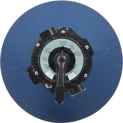 vidaXL Pool Sand Filter - 6-Way Valve, Blue - Pool Equipment vidaXL Pool Sand Filter - 6-Way Valve, Blue - Pool Equipment
