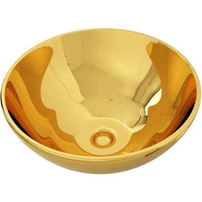 vidaXL Model 9643 Guld Keramisk Vask - Vaske vidaXL Model 9643 Guld Keramisk Vask - Vaske