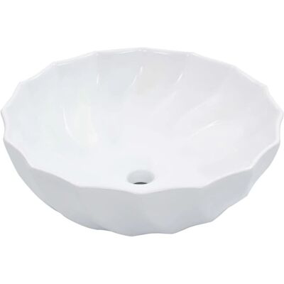 vidaXL 46x17cm Biały Ceramiczny Umywalka - Łazienka vidaXL 46x17cm Biały Ceramiczny Umywalka - Łazienka