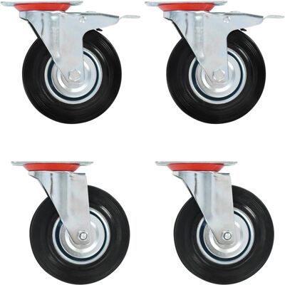 vidaXL 125 mm svinghjul - til møbler & udstyr vidaXL 125 mm svinghjul - til møbler & udstyr