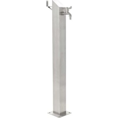 vidaXL Colonne d'eau de jardin en acier inoxydable carrée 95cm Arrosage - Publicité vidaXL Colonne d'eau de jardin en acier inoxydable carrée 95cm Arrosage - Publicité