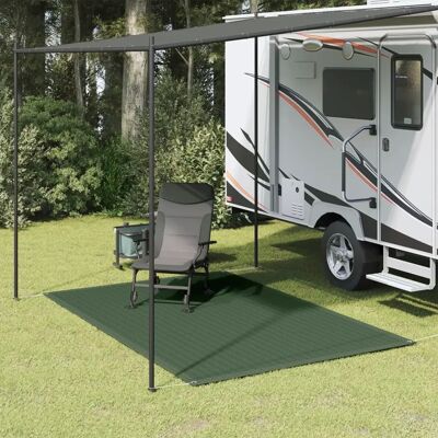vidaXL Zeltteppich 250 x 300 cm HDPE Dunkelgrün - Zeltteppich vidaXL Zeltteppich 250 x 300 cm HDPE Dunkelgrün - Zeltteppich