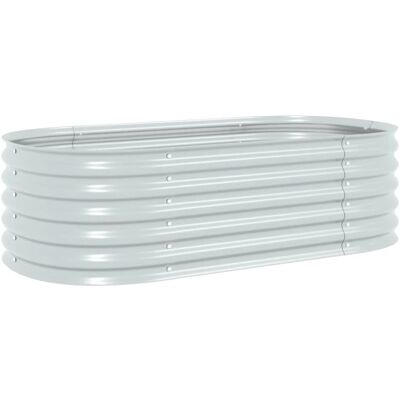 vidaXL Tuin Verhoogd Bed 160x80x44 cm Gegalvaniseerd Staal Zilver - Garden Raised Bed vidaXL Tuin Verhoogd Bed 160x80x44 cm Gegalvaniseerd Staal Zilver - Garden Raised Bed