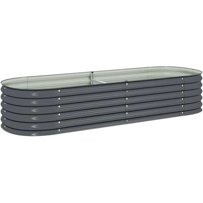 vidaXL Garten Hochbeet - 240x80x44 cm - Verzinkter Stahl vidaXL Garten Hochbeet - 240x80x44 cm - Verzinkter Stahl