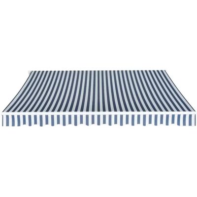 Maisonchic 632005 Blue/White 350cm Retractable Awning - Awnings Maisonchic 632005 Blue/White 350cm Retractable Awning - Awnings