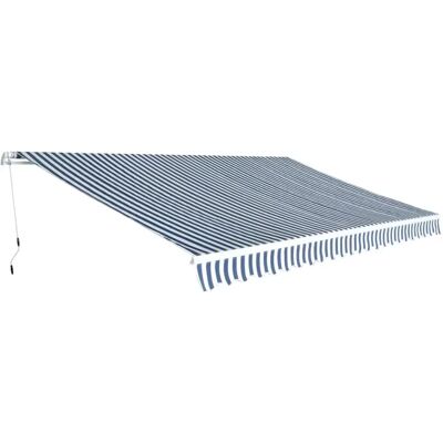 vidaXL 262689 - Faltmarkise 500cm Blau/Weiß vidaXL 262689 - Faltmarkise 500cm Blau/Weiß