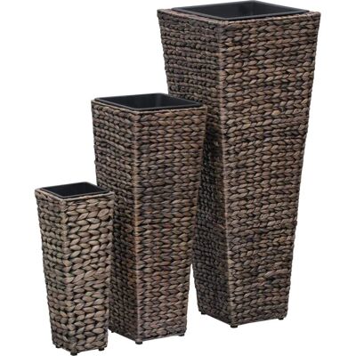vidaXL Lettini rialzati da giardino 3 pezzi Giacinto d'acqua Marrone Scuro - Garden Raised Beds vidaXL Lettini rialzati da giardino 3 pezzi Giacinto d'acqua Marrone Scuro - Garden Raised Beds