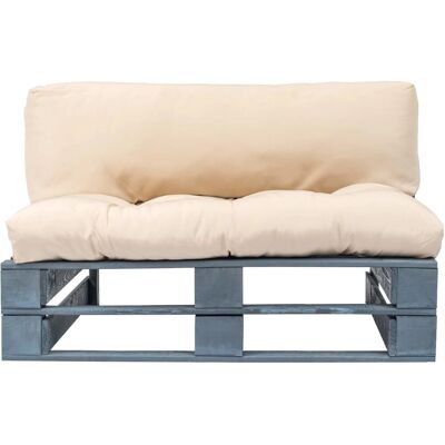 vidaXL Gartenlounge - Palettensofa mit Kissen - 2-Sitzer vidaXL Gartenlounge - Palettensofa mit Kissen - 2-Sitzer