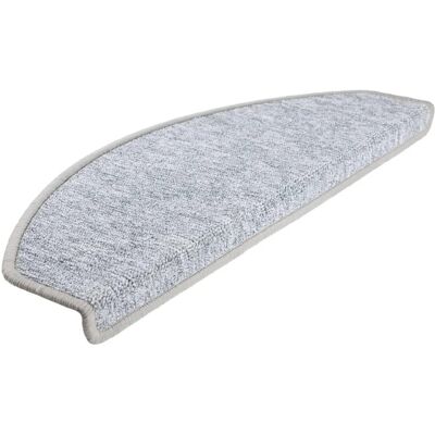 Alfombrillas para escaleras vidaXL Gris Claro - Protectores de pasos Alfombrillas para escaleras vidaXL Gris Claro - Protectores de pasos