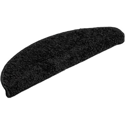 vidaXL Teppich-Treppenschutzmatten 15 Stück Schwarz Treppenläufer Schutzläufer Teppich vidaXL Teppich-Treppenschutzmatten 15 Stück Schwarz Treppenläufer Schutzläufer Teppich
