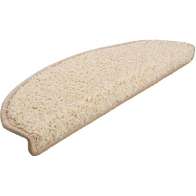 vidaXL Trapmatten 15 stuks Crème - Beschermingsmat voor trappen vidaXL Trapmatten 15 stuks Crème - Beschermingsmat voor trappen