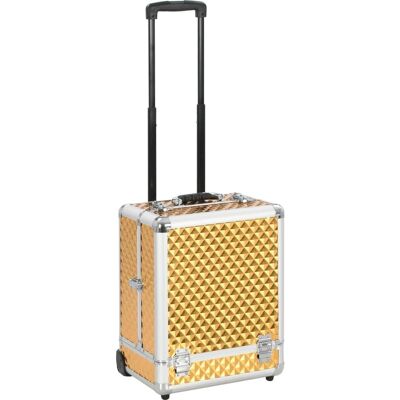vidaXL Gold Kosmetikkoffer 35×29×45 cm Make-up Trolley vidaXL Gold Kosmetikkoffer 35×29×45 cm Make-up Trolley