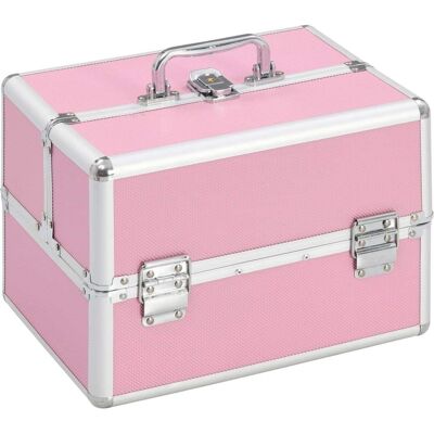 vidaXL Rosa Aluminium Kosmetikkoffer 22x30x21 cm - Make-up Case vidaXL Rosa Aluminium Kosmetikkoffer 22x30x21 cm - Make-up Case