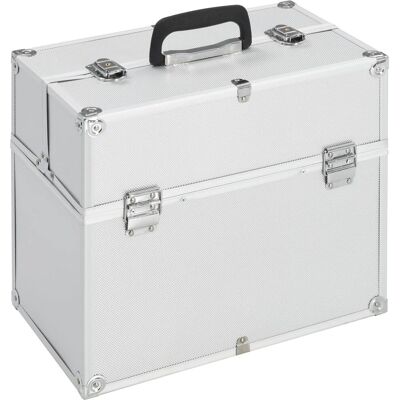 vidaXL Silber Make-up Case - Kosmetik Organizer für Schönheitsprodukte vidaXL Silber Make-up Case - Kosmetik Organizer für Schönheitsprodukte