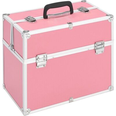 vidaXL Rosa Aluminium Make-up Tasche 38x23x34 cm - Make-up Case vidaXL Rosa Aluminium Make-up Tasche 38x23x34 cm - Make-up Case
