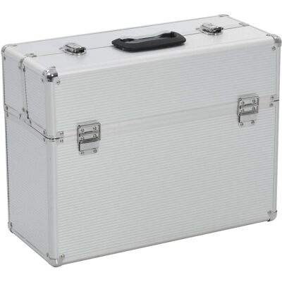 vidaXL Werkzeugkoffer Silber Aluminium Reisetrolley - Werkzeuge vidaXL Werkzeugkoffer Silber Aluminium Reisetrolley - Werkzeuge