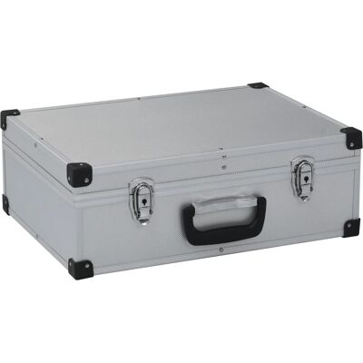 vidaXL Werkzeugkoffer - 46 x 33 x 16 cm - Silber Aluminium vidaXL Werkzeugkoffer - 46 x 33 x 16 cm - Silber Aluminium