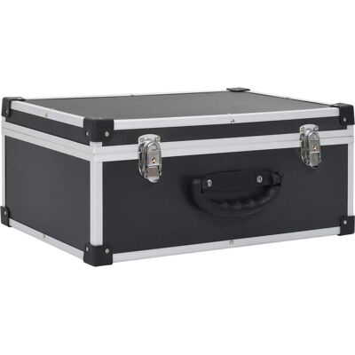 vidaXL 60 CD'er Aluminium ABS Sort - CD Opbevaringsboks vidaXL 60 CD'er Aluminium ABS Sort - CD Opbevaringsboks