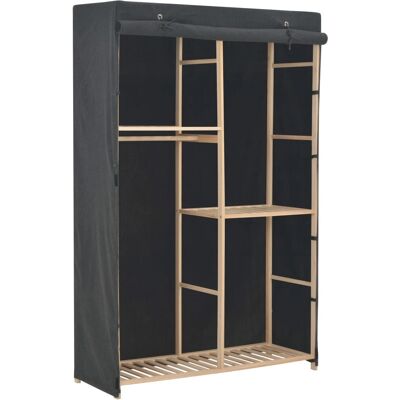 vidaXL 3-stufiger Kleiderschrank Grau - Kleiderschrank, 3-stufig, Stoff, 170cm vidaXL 3-stufiger Kleiderschrank Grau - Kleiderschrank, 3-stufig, Stoff, 170cm