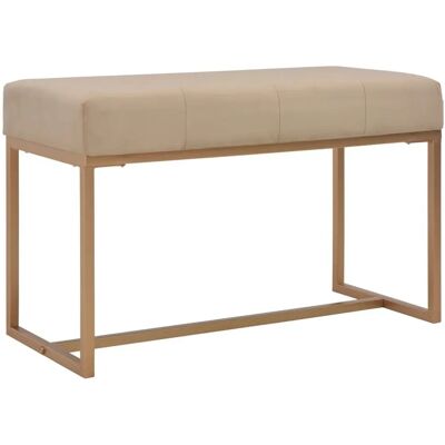 vidaXL 247559 Binnenbank - Fluweel, Beige, 80cm vidaXL 247559 Binnenbank - Fluweel, Beige, 80cm