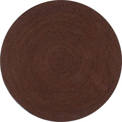 vidaXL Håndlavet Tæppe Jute Rund 90cm Brun - Tæppe vidaXL Håndlavet Tæppe Jute Rund 90cm Brun - Tæppe