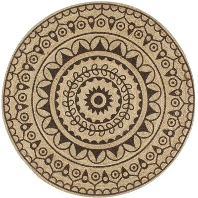 vidaXL Handmade Rug Jute Dark Brown - Rug vidaXL Handmade Rug Jute Dark Brown - Rug