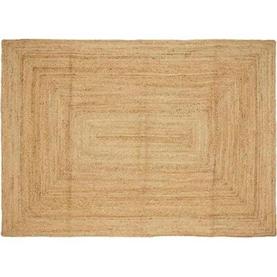vidaXL Handmade Rug Jute Natural 160x230cm Home Room Flooring Area Carpet Mat - Rug vidaXL Handmade Rug Jute Natural 160x230cm Home Room Flooring Area Carpet Mat - Rug