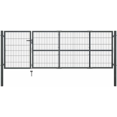 VIDAXL Stål Haveport 350x100 cm - Sikker udendørs adgang VIDAXL Stål Haveport 350x100 cm - Sikker udendørs adgang