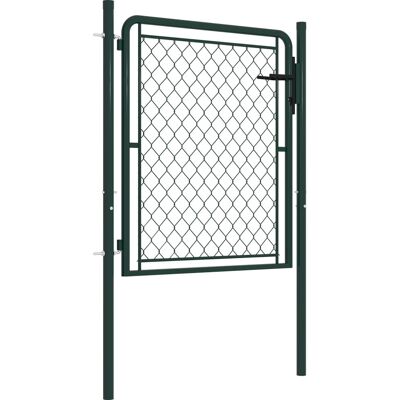 vidaXL Gartentor aus Stahl 100x150cm - Sicherer Außeneingang vidaXL Gartentor aus Stahl 100x150cm - Sicherer Außeneingang