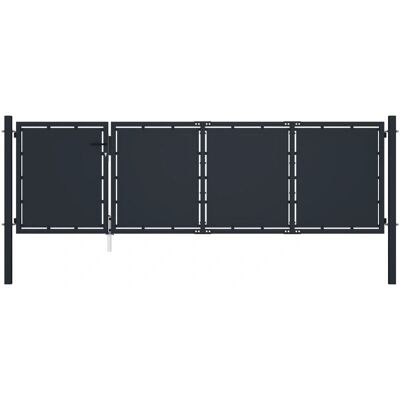 vidaXL Puutarhaportti Teräs Antrasiitti - Portti 350x100 cm vidaXL Puutarhaportti Teräs Antrasiitti - Portti 350x100 cm