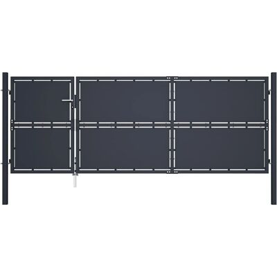 vidaXL Gartentor Stahl Anthrazit Außenzaun - Gartentor vidaXL Gartentor Stahl Anthrazit Außenzaun - Gartentor