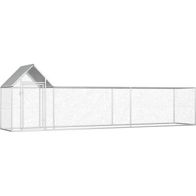 vidaXL Hühnerstall 5x1x1,5 m Verzinkter Stahl - Hühnerstall vidaXL Hühnerstall 5x1x1,5 m Verzinkter Stahl - Hühnerstall
