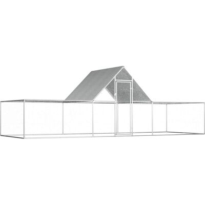 vidaXL Kurnik ocynkowany 6x2x2m - Dom dla drobiu vidaXL Kurnik ocynkowany 6x2x2m - Dom dla drobiu