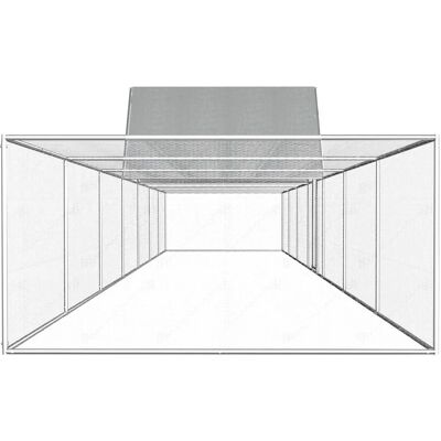 vidaXL Kurnik dla kur 14x2x2m Galwanizowana stalowa kurnik vidaXL Kurnik dla kur 14x2x2m Galwanizowana stalowa kurnik