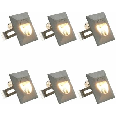 Vidaxl Außenwandleuchte - 6 LED 5W Silber Quadratisch Vidaxl Außenwandleuchte - 6 LED 5W Silber Quadratisch