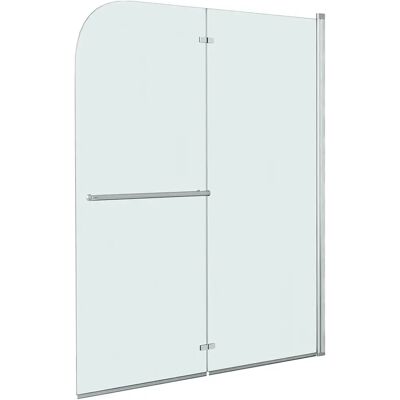 vidaXL Składana kabina prysznicowa 2 Panele ESG 120x140cm - Kabina prysznicowa vidaXL Składana kabina prysznicowa 2 Panele ESG 120x140cm - Kabina prysznicowa